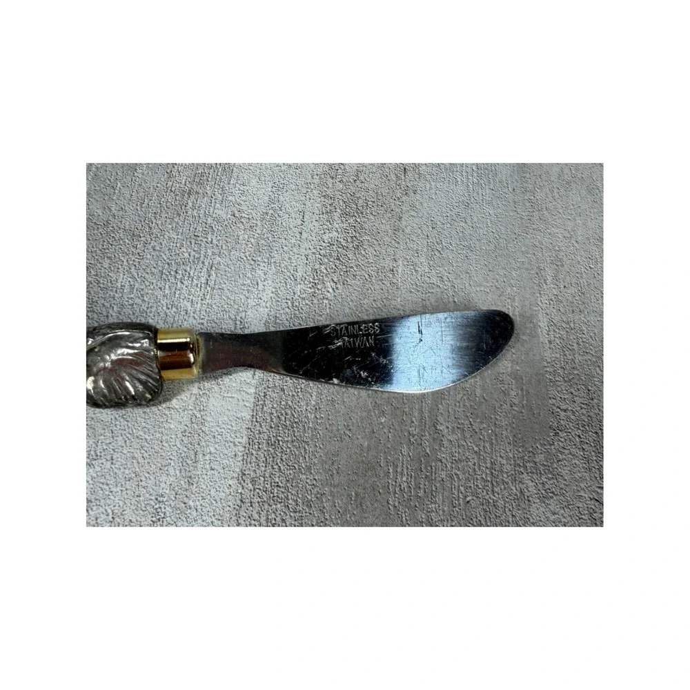 Vintage Animal Cheese Knife Set Elephant Spreader Rabbit Knife Stainless Taiwan